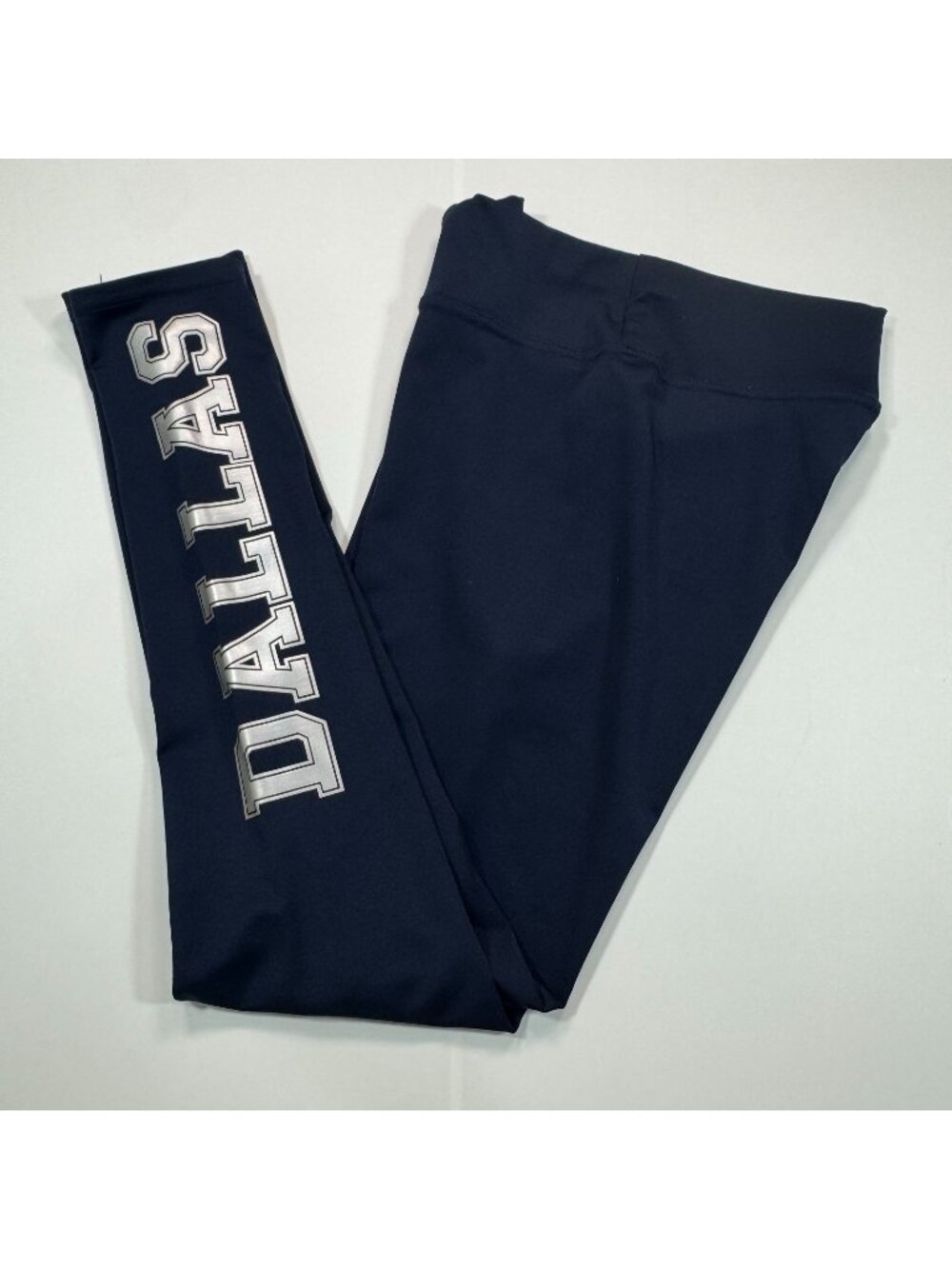 Legging Women S Blue Cropped Dallas Cowboys NFL Football Team Performance Sports